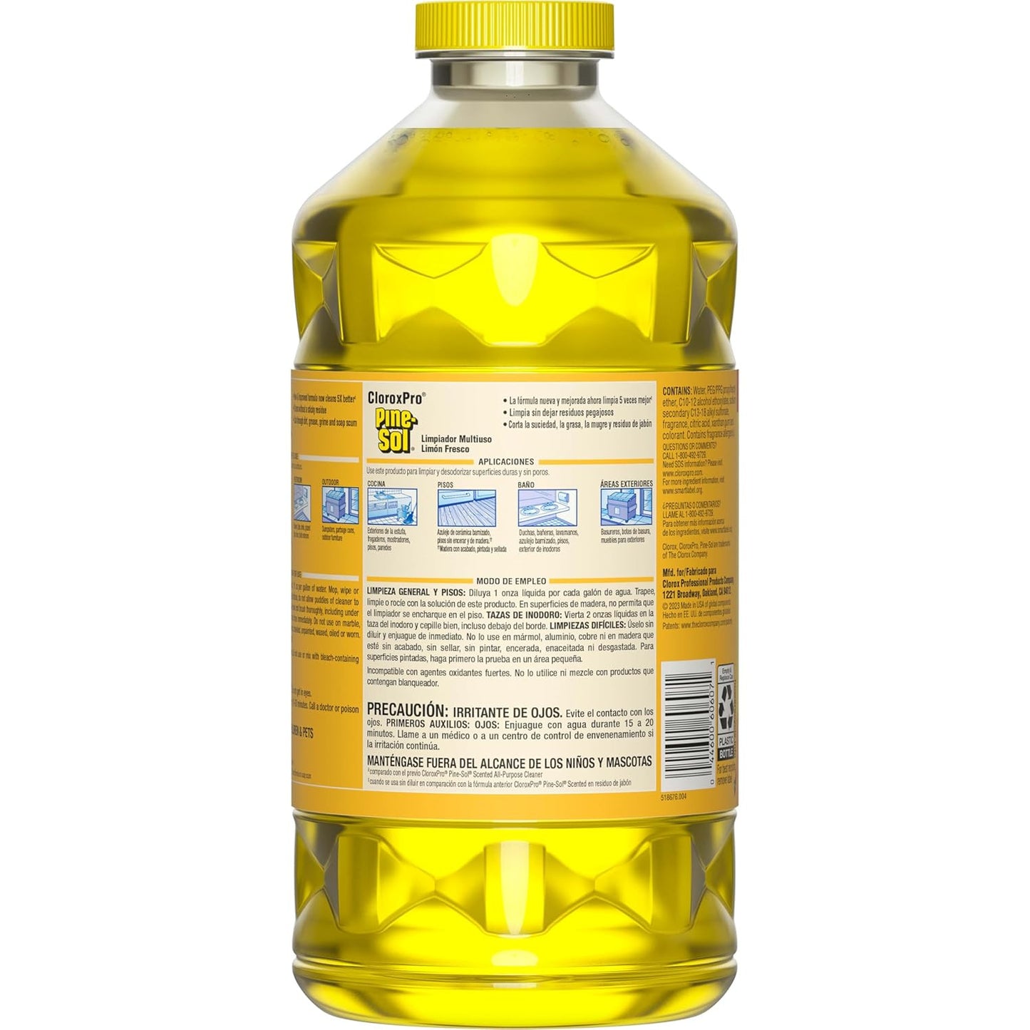 Multi-Surface Cleaner, , 2X Concentrated Formula, Lemon Fresh, 80 Fl Oz