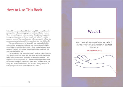 52-Week Christian Couples Journal: Prompts and Prayers to Strengthen Your Relati