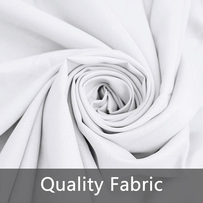 10 Pack White round Tablecloths, 120 Inch Stain Resistant and Wrinkle round Tabl