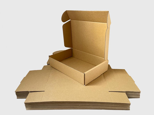 7X5X2 Inch Set of 50 Pack Brown Corrugated Shipping Boxes - Cardboard Boxes for