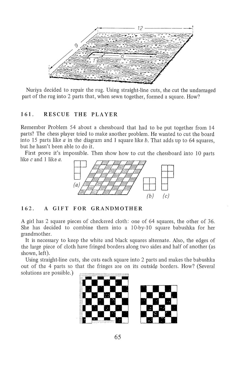 The Moscow Puzzles: 359 Mathematical Recreations (Dover Math Games & Puzzles)