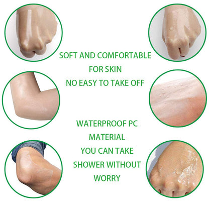 50 Pieces 6 X 6 in Stretch Waterproof Adhesive Bandages Transparent Film for Tat