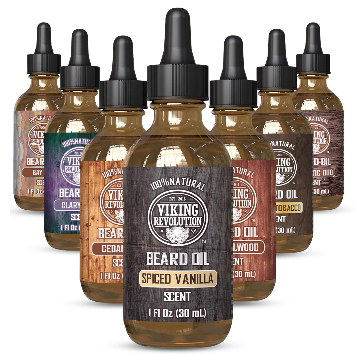 Spiced Vanilla Beard Oil for Men - Natural Mens Beard Oil with Argan and Jojoba
