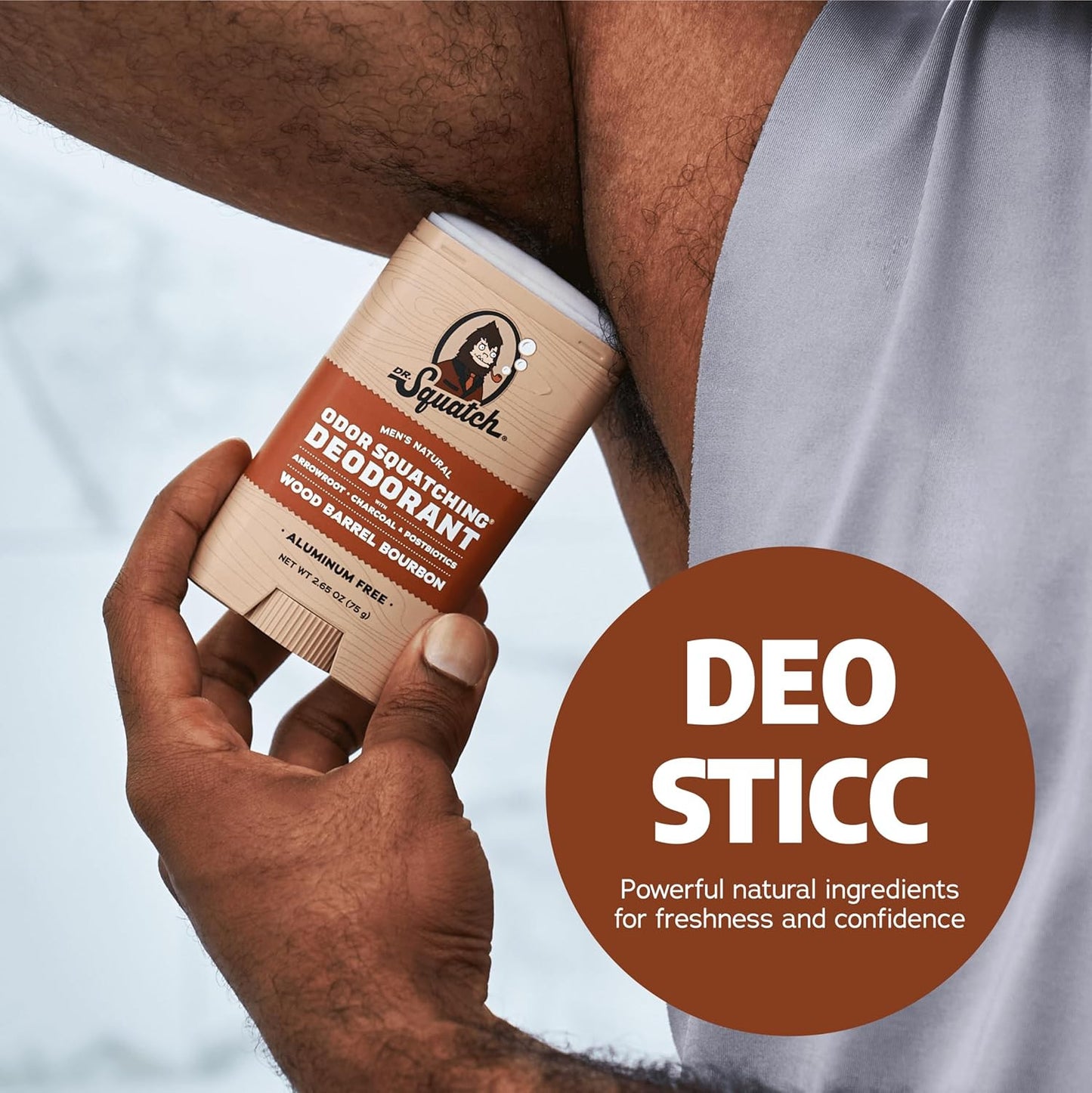 Natural Deodorant for Men 3 Pack Wood Barrel Bourbon – Odor-Squatching Men'S Deo