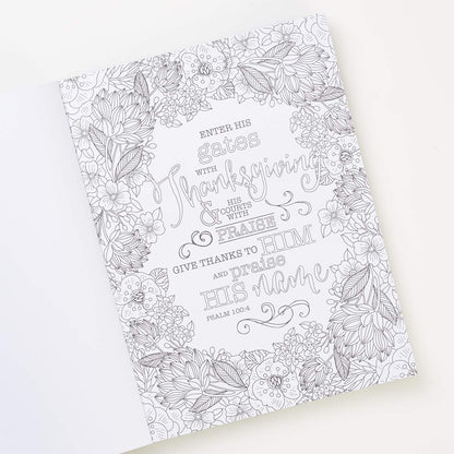 The Psalms in Color - Inspirational Coloring Book with Scripture for Women and T