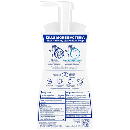 Antibacterial Foaming Hand Wash, Spring Water, 7.5 Fl Oz (Pack of 6)