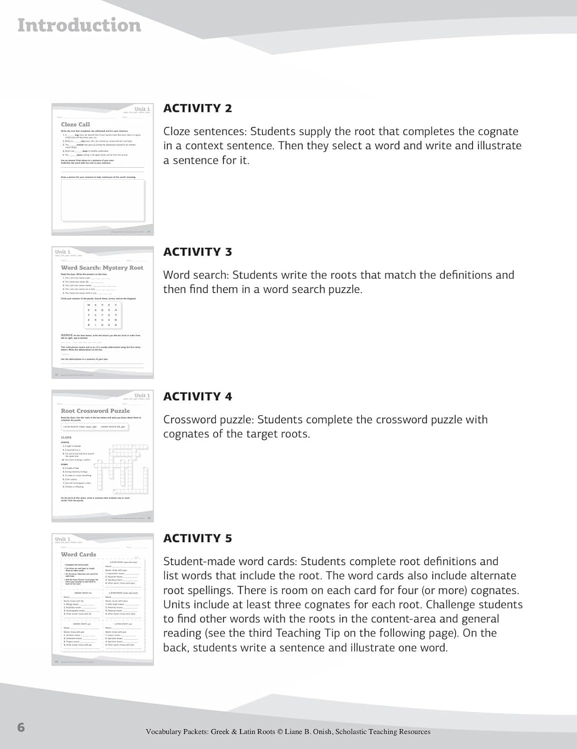 Vocabulary Packets: Greek & Latin Roots: Ready-To-Go Learning Packets That Teach