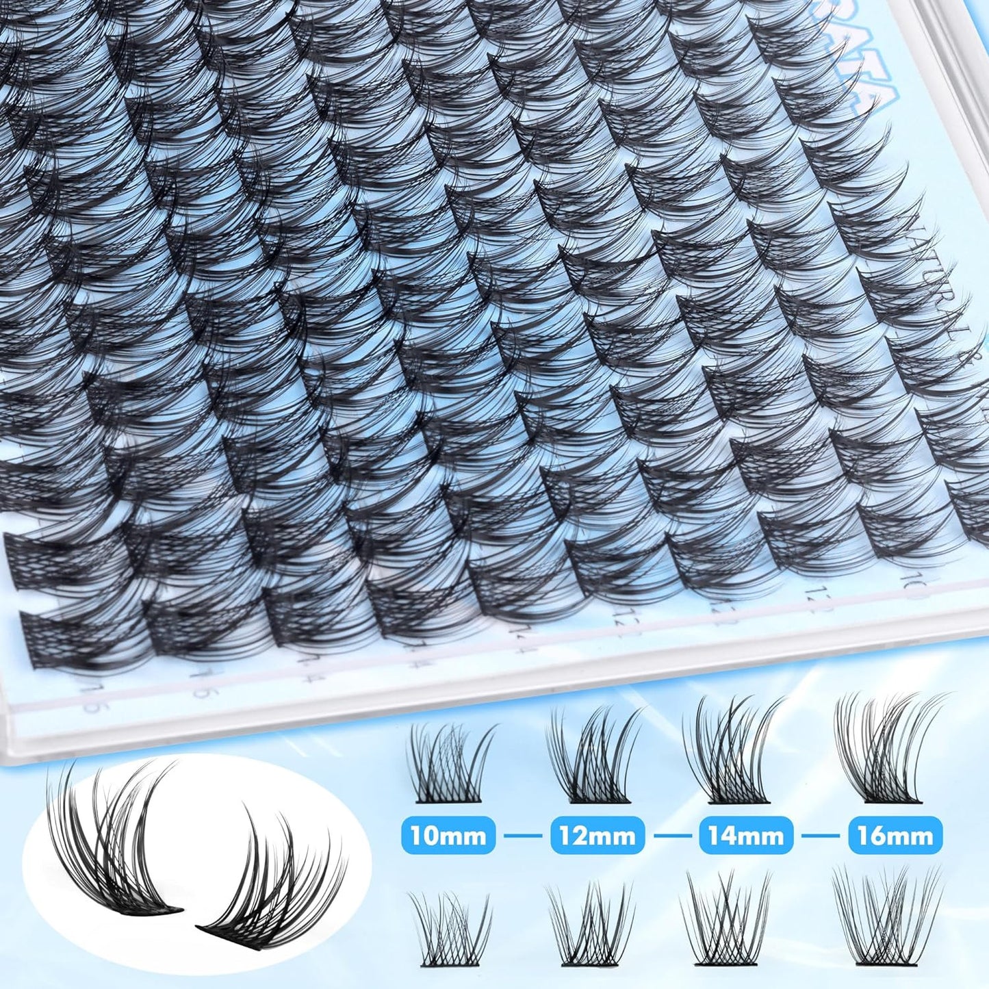 Natural Lash Clusters Kit Wispy Lash Extension Kit Cluster Eyelash Extensions Ki