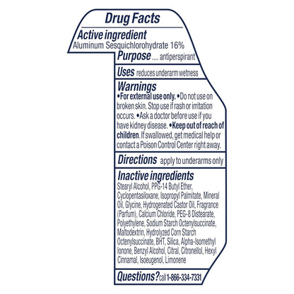 Advanced Protection Antiperspirant Deodorant Vanilla & Jasmine for 72-Hour Sweat