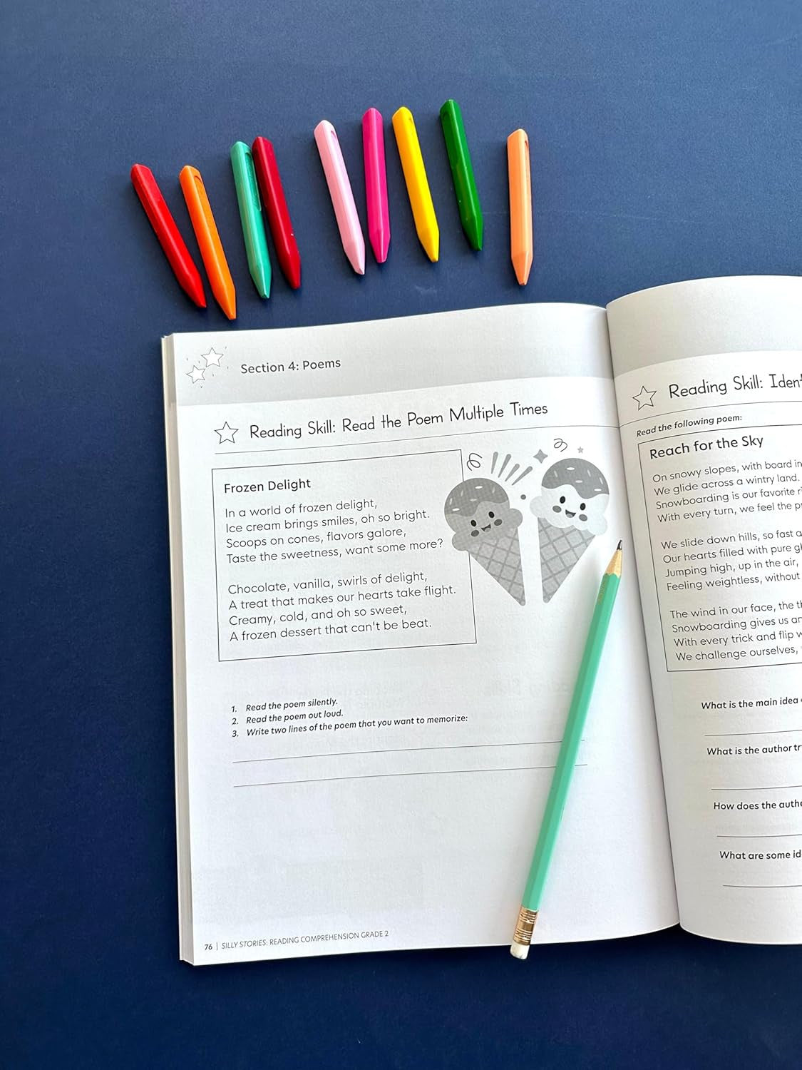 The 2Nd Grade Reading Comprehension Workbook for Kids: Silly and Engaging Storie