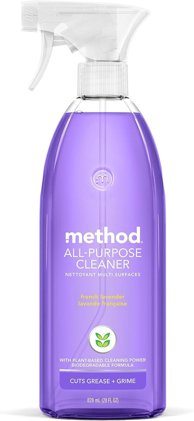 All-Purpose Cleaner Spray, French Lavender, Plant-Based and Biodegradable Formul
