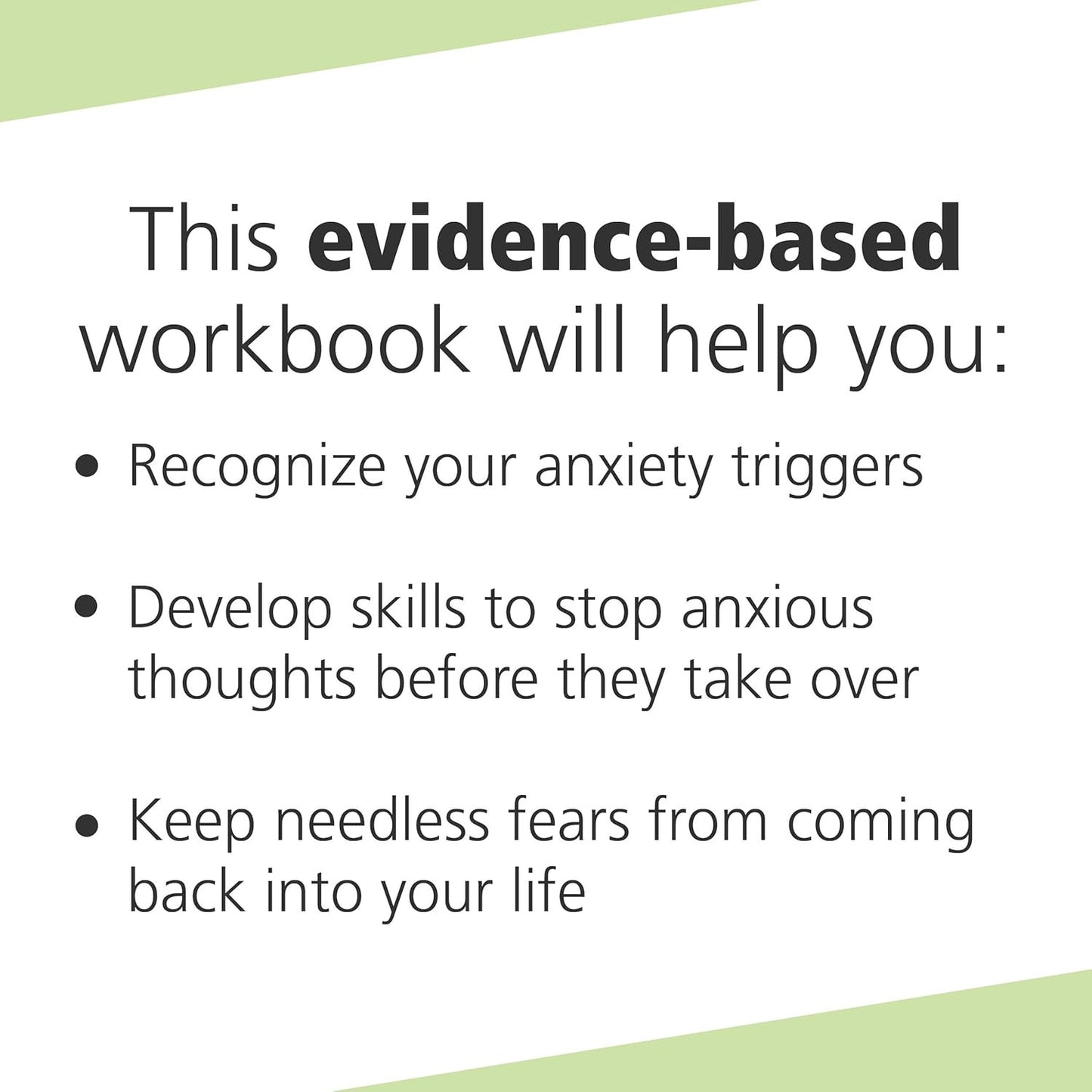 The Cognitive Behavioral Workbook for Anxiety: a Step-By-Step Program