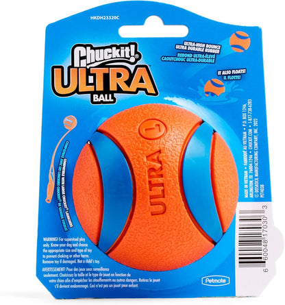 Ultra Ball Dog Toy - Size Large - for Dogs 60-100 Lbs - Made from Durable Rubber