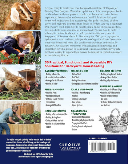 50 Projects for Building Your Backyard Homestead, Updated Edition: a Hands-On, S