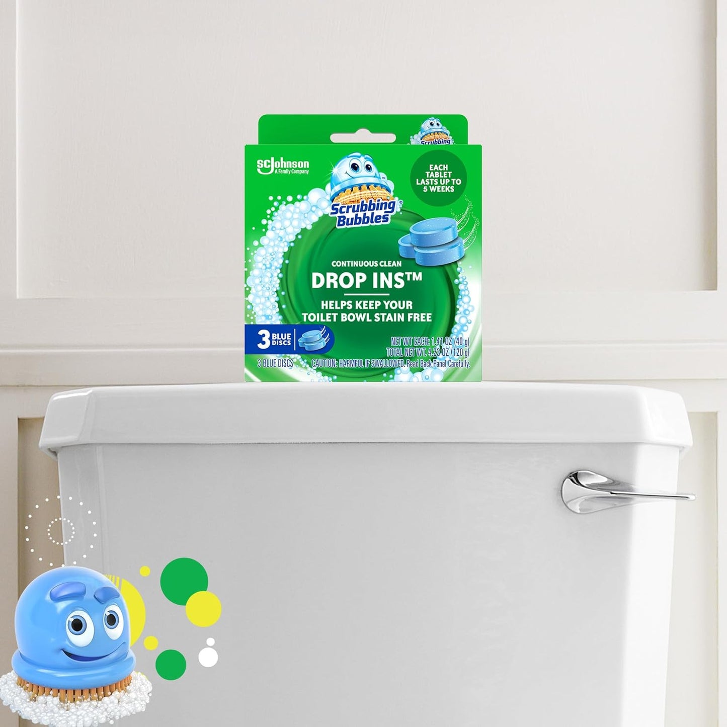 Toilet Tablets, Continuous Clean Toilet Drop Ins, Helps Keep Toilet Stain Free a