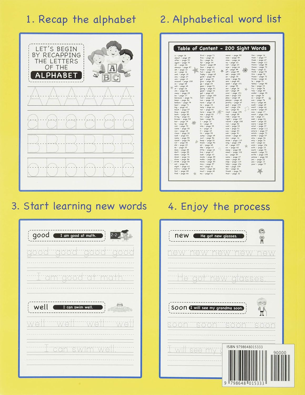 200 Must Know Sight Words Activity Workbook: Learn, Trace & Practice the 200 Mos