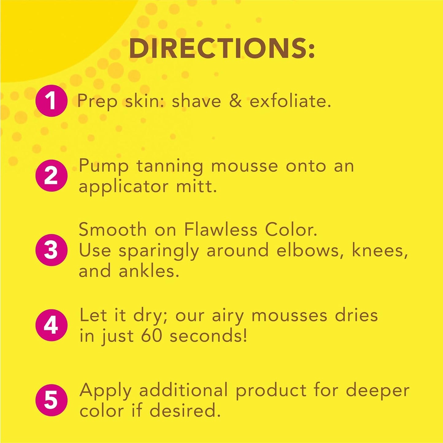 Natural Glow Instant Sun Body Mousse, Self Tanner for Ultra Deep Bronze Tan, Sun