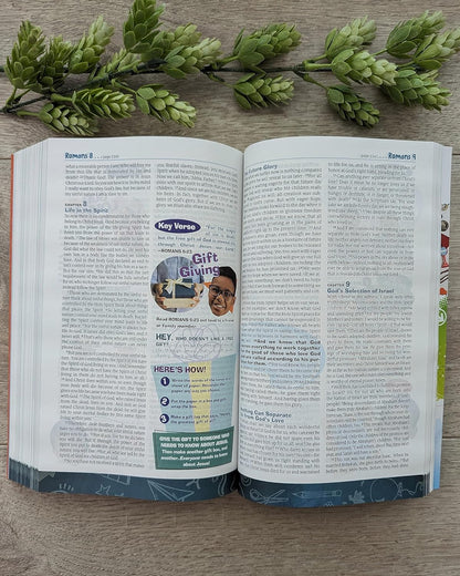 NLT Hands-On Bible for Kids, 3Rd Edition (Softcover): Full-Color, Family Activit