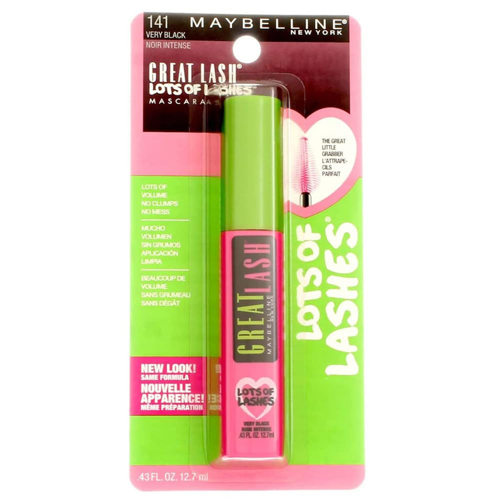 Myb Masc Grt Lsh Lots Vry Size .43 O  Great Lash Mascara Lots of Lashes Washable