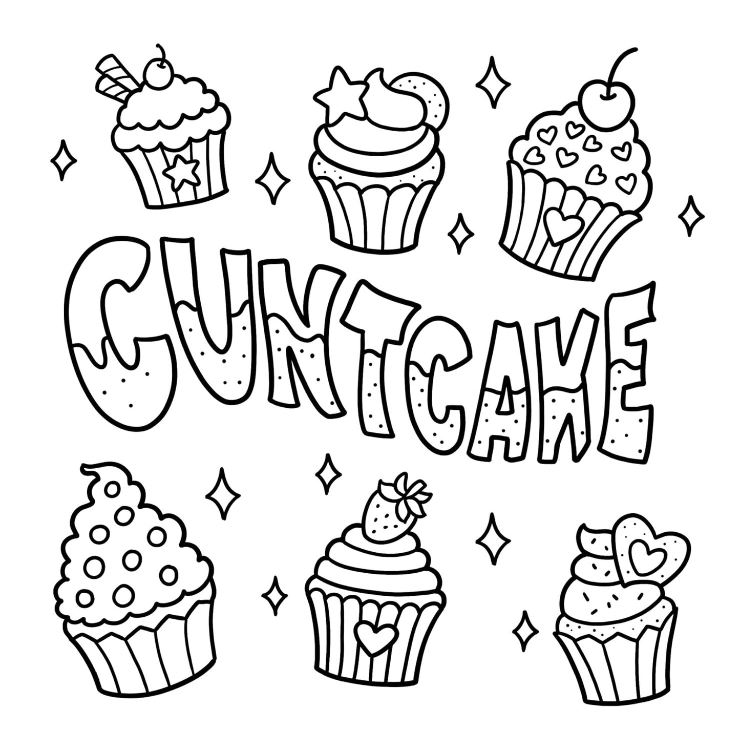 Swear Word: Bold and Easy Coloring Book for Adults Featuring Groovy & Funny Desi