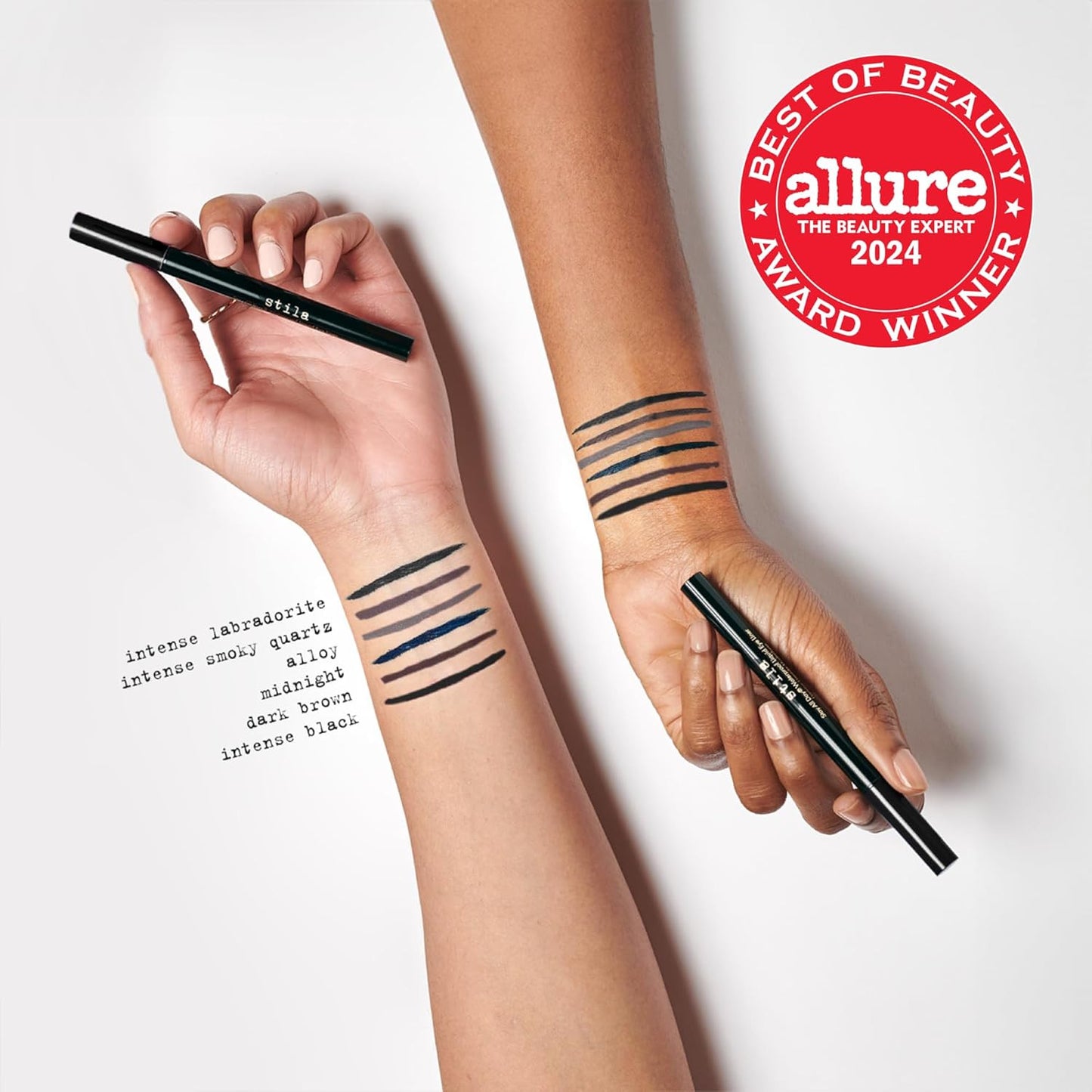 Waterproof Liquid Eye Liner, Stay All Day Makeup with Fine Brush Tip Lasting Sat