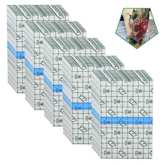 50 Pieces 4 X 6 in Stretch Waterproof Adhesive Bandages Transparent Film for Tat