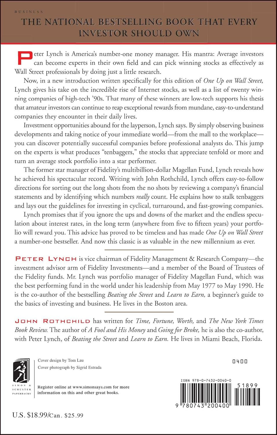 One up on Wall Street: How to Use What You Already Know to Make Money in the Mar