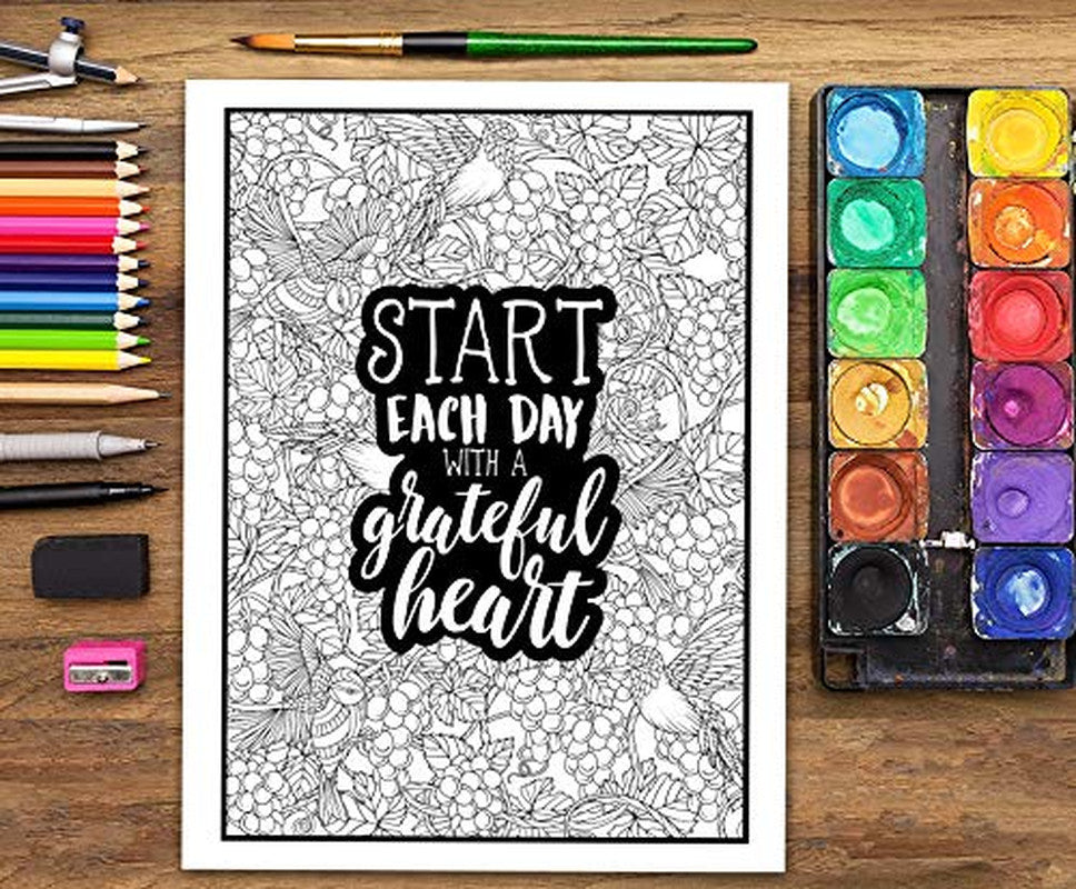 An Inspirational Colouring Book for Everyone: Be Fearless in the Pursuit of What