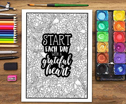 An Inspirational Colouring Book for Everyone: Be Fearless in the Pursuit of What