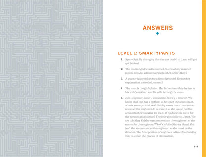 The 125 Best Brain Teasers of All Time: a Mind-Blowing Challenge of Math, Logic,