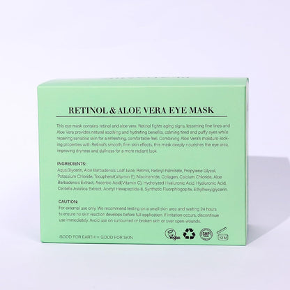Under Eye Patches with Retinol and Aloe Vera Eye Mask for Dark Circles and Puffi
