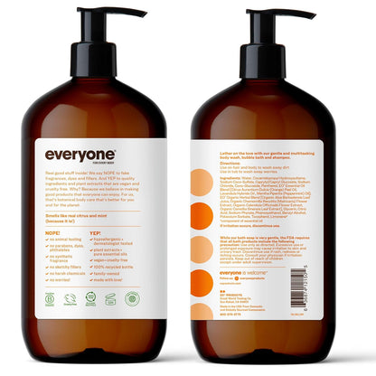 3-In-1 Soap, Body Wash, Bubble Bath, Shampoo, 32 Ounce (Pack of 2), Citrus and M