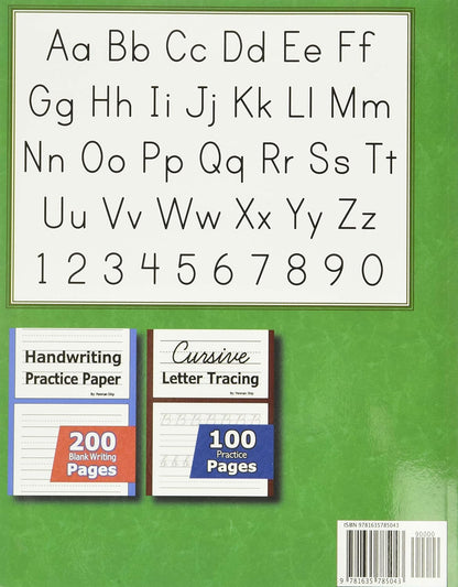 Tracing Letters and Numbers : 200 Practice Pages: Workbook for Preschool, Kinder