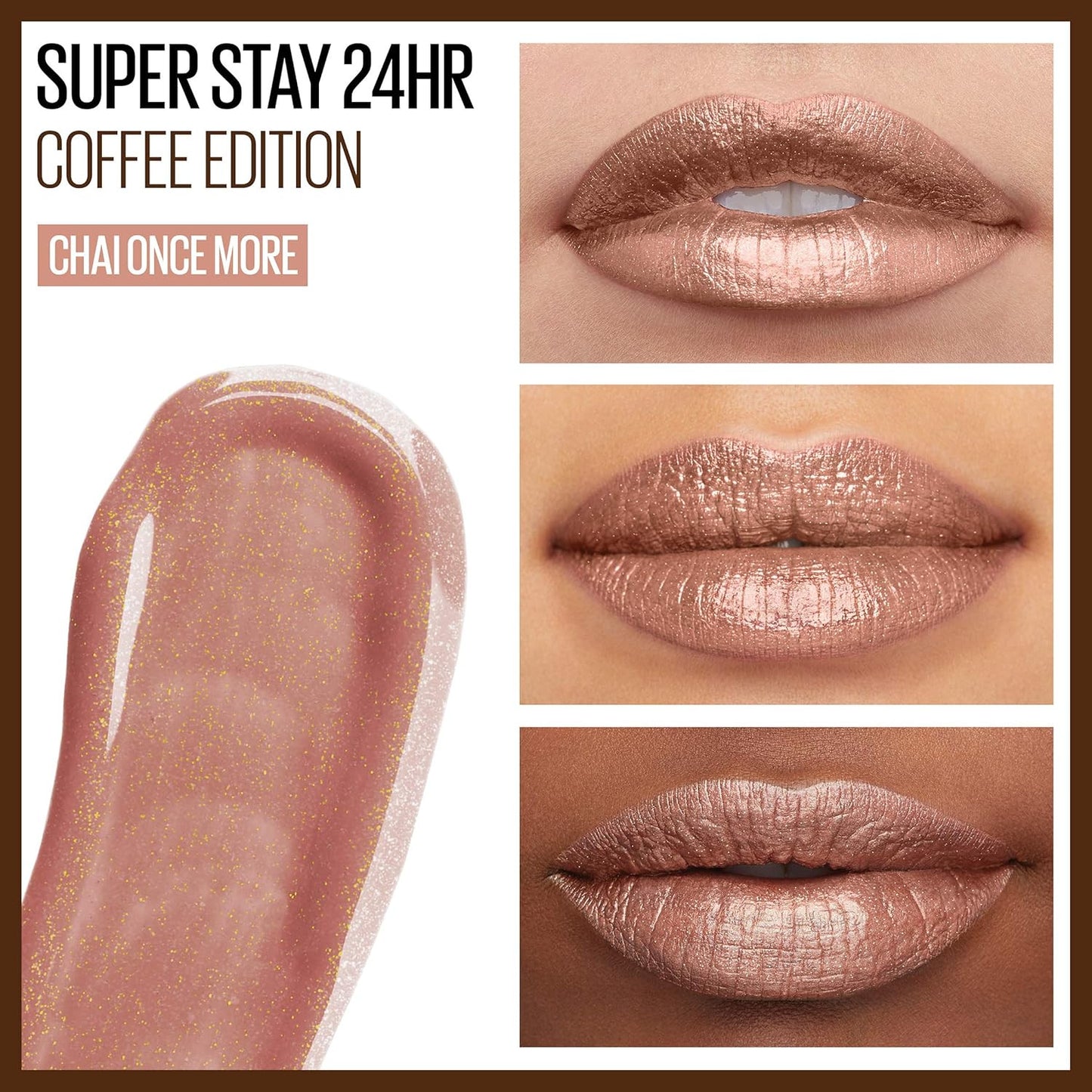 Superstay 24, 2-Step Liquid Lipstick, Coffee Edition, Chai Once More