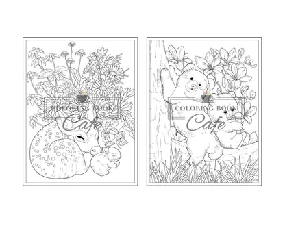 100 Baby Animals: a Coloring Book Featuring 100 Incredibly Cute and Lovable Baby