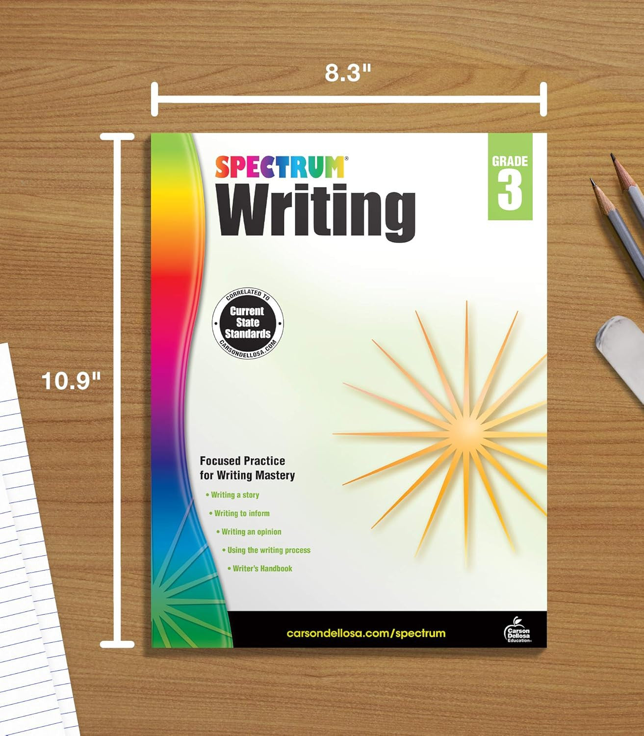 Spectrum Writing Grade 3, Ages 8 to 9, 3Rd Grade Writing Workbook, Informative,