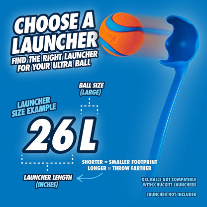 Ultra Ball Dog Toy - Size Large - for Dogs 60-100 Lbs - Made from Durable Rubber