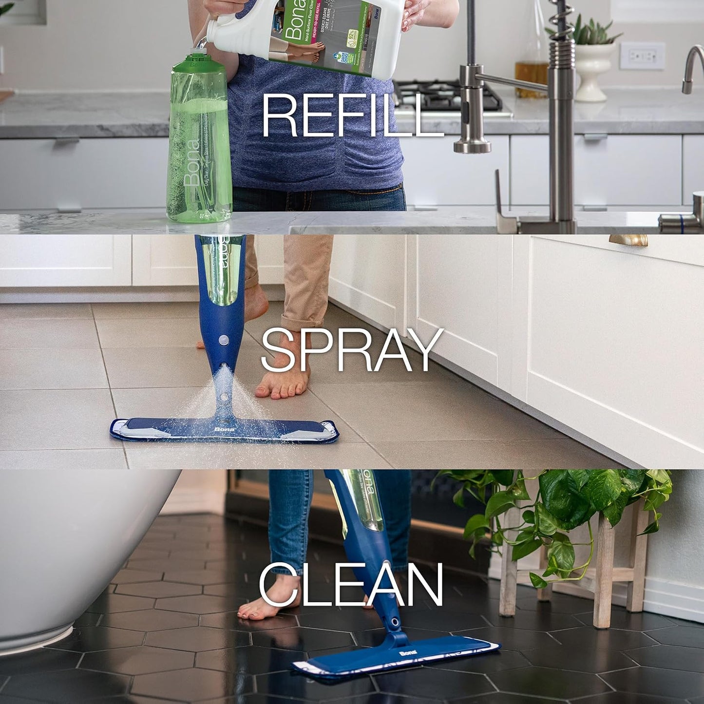 Multi-Surface Floor Cleaner Refill - 128 Fl Oz - Unscented - Refill for  Spray M