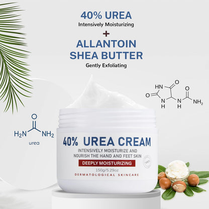Urea Cream 40 Percent,Foot & Hand Cream for Dry Cracked,Urea Lotion for Feet Max