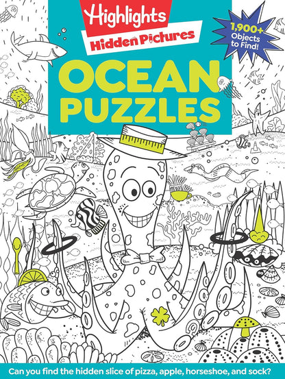 Ocean Puzzles: over 100 Ocean-Themed Search and Find Puzzles for Kids 6 and Over