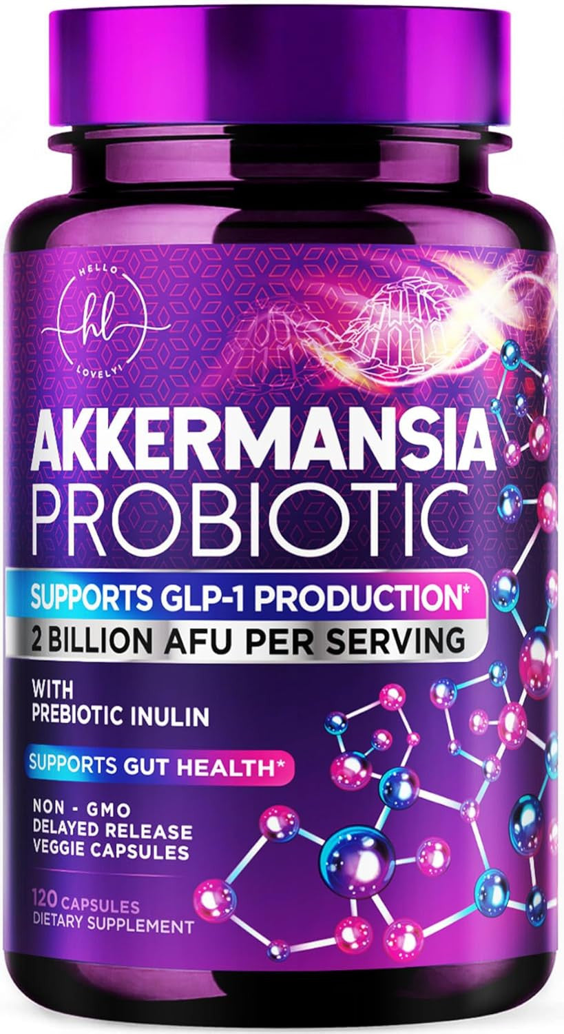 Akkermansia Probiotic with Prebiotic Fiber - Supports GLP-1 Production - 2 Billi