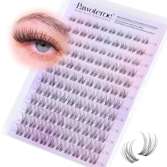 Wispy Lash Clusters Natural Eyelash Clusters Invisible Band Individual Lashes 8-