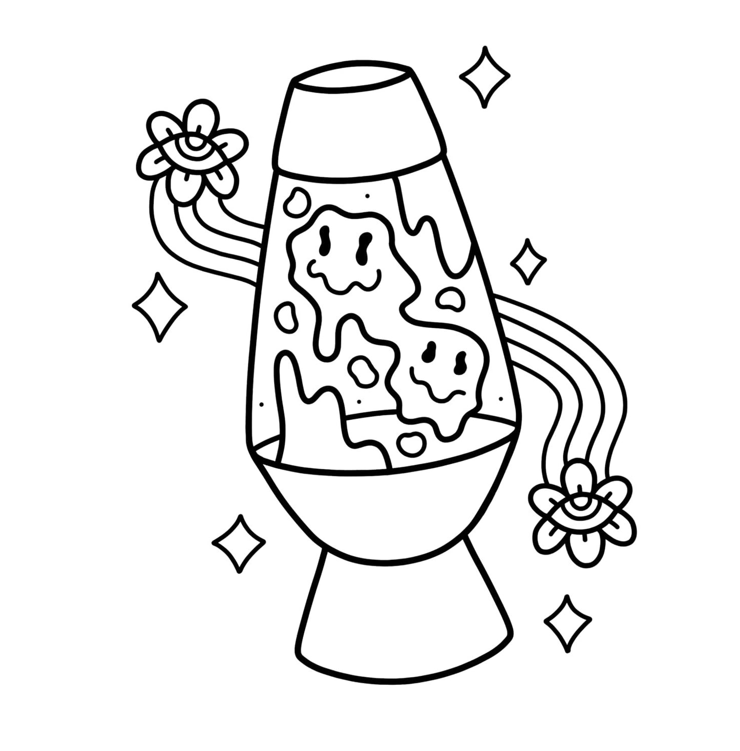 Trippy & Groovy: Psychedelic Coloring Book for Adults Featuring Mushrooms, Alien