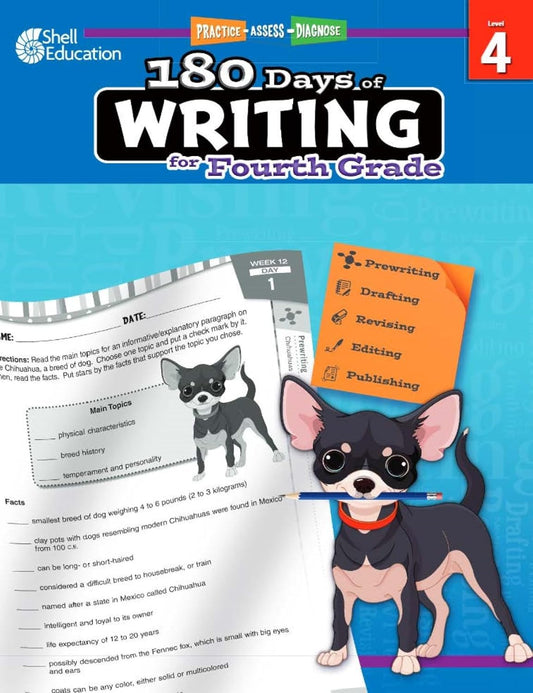 180 Days of Writing for Fourth Grade - an Easy-To-Use Fourth Grade Writing Workb