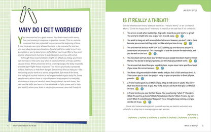 Worry Workbook for Kids: 50+ Fun Activities to Reduce Stress, Change Your Mindse