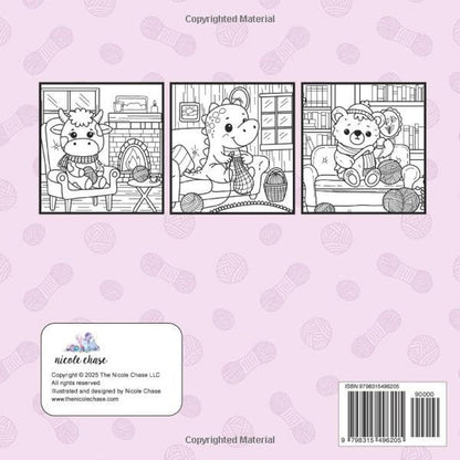 Yarn Friends: Coloring Book for Adults and Kids (Cozy Crochet Coloring)