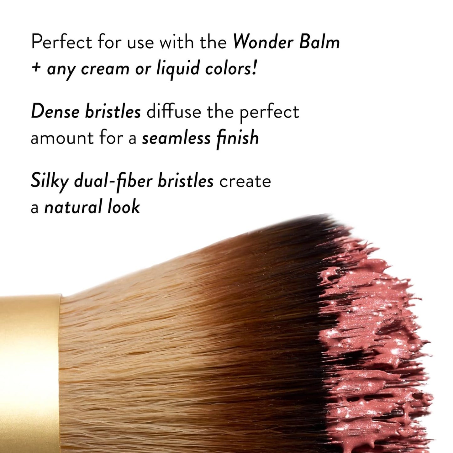 the Wonder Brush, Makeup Brush with Wooden Handle, Apply the Wonder Balm, Cream