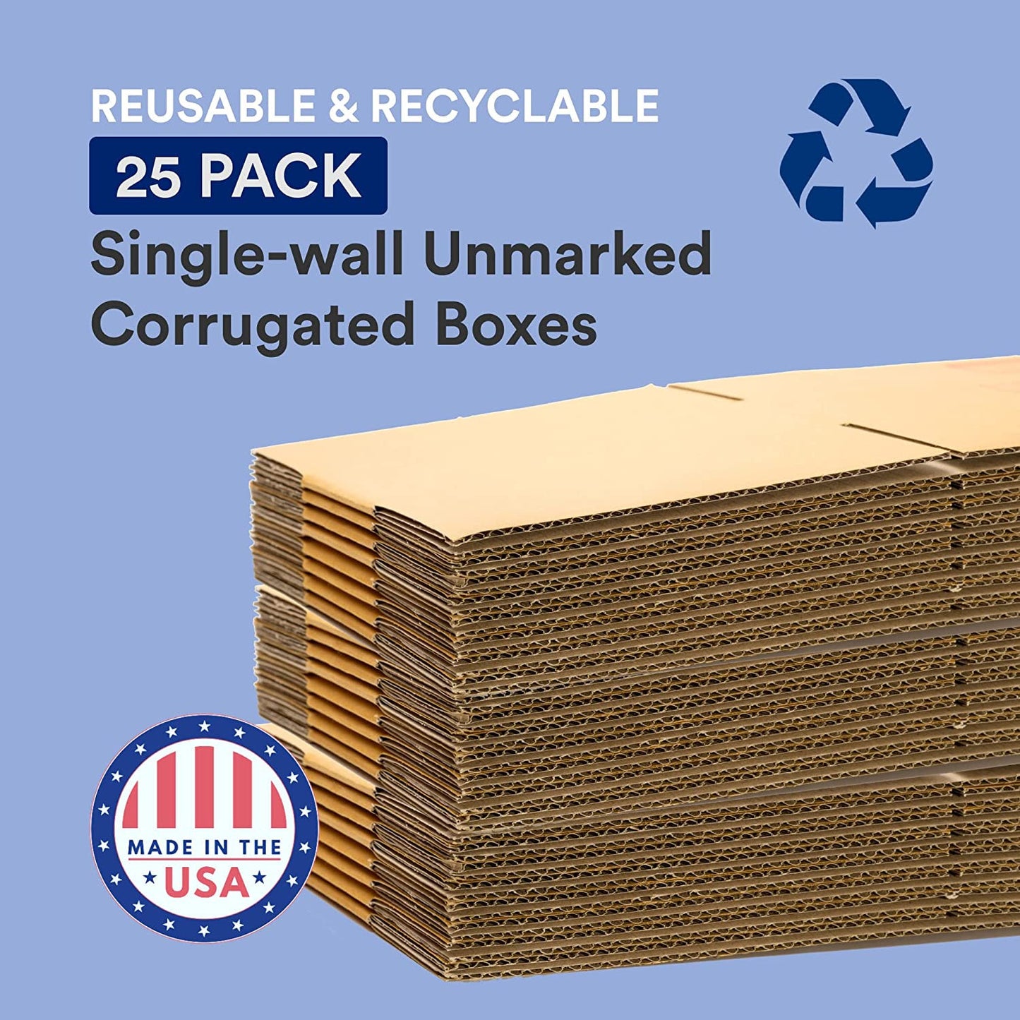 12 X 8 X 5 Corrugated Cardboard Boxes, Small 12"L X 8"W X 5"H, Pack of 25 | Ship