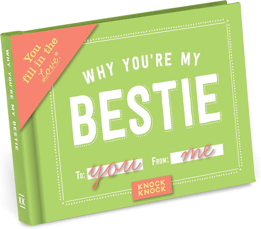Why You'Re My Bestie Book Fill in the Love Fill-In-The-Blank Book Gift Journal,