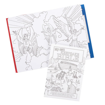 My Own Keepsake Bible: a Kids Bible Storybook to Color